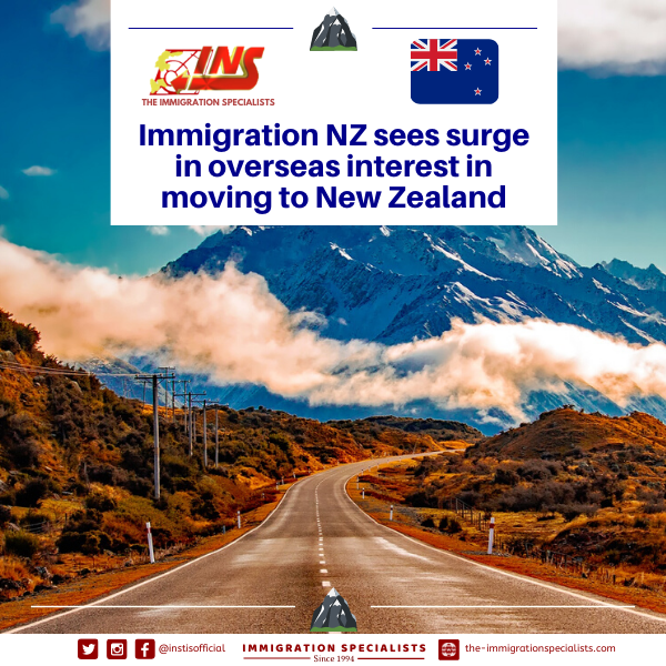 Immigration NZ sees surge in overseas interest in moving to New Zealand